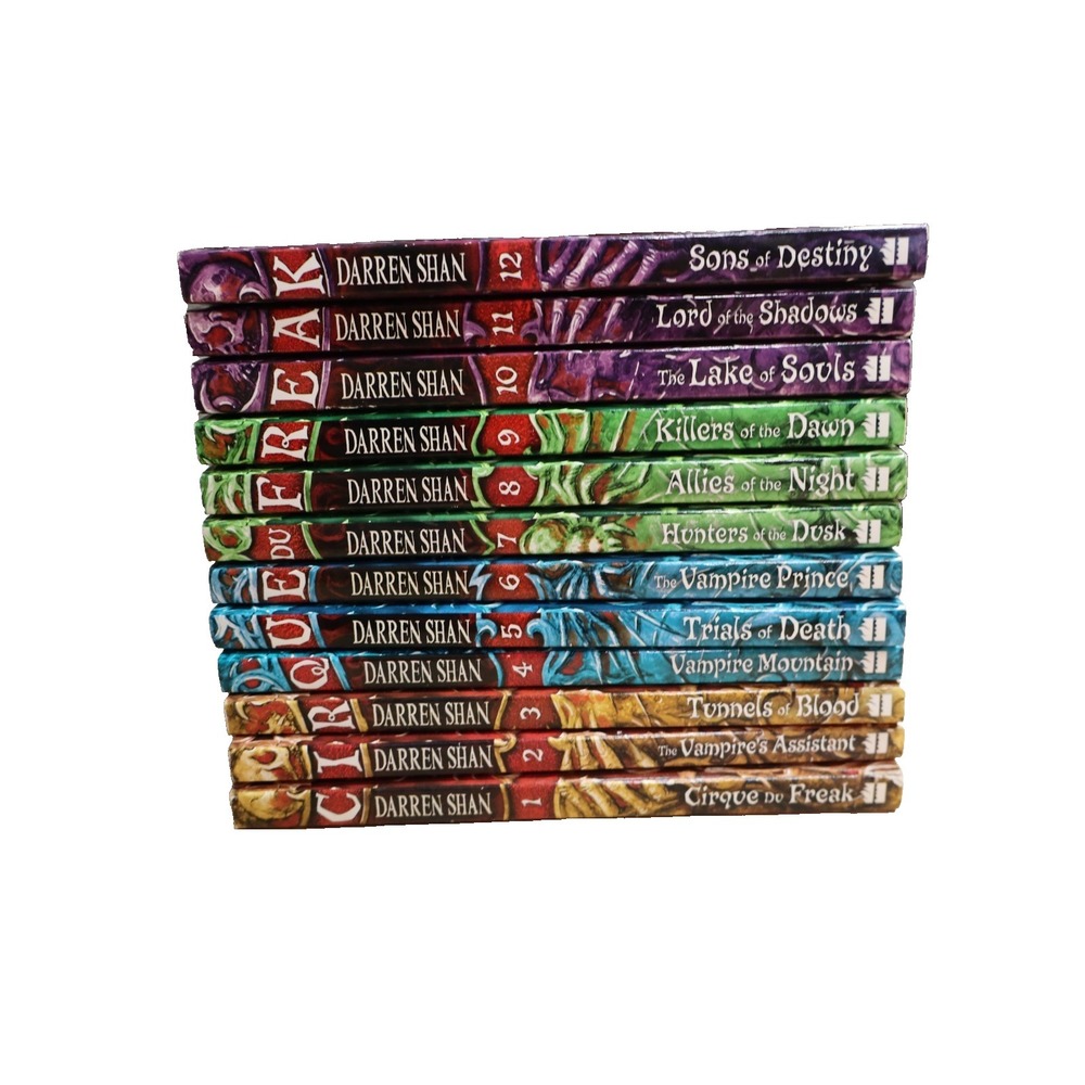 Lot of 12 The Saga of Darren Shan Cirque Du Freak Book Set 1-12